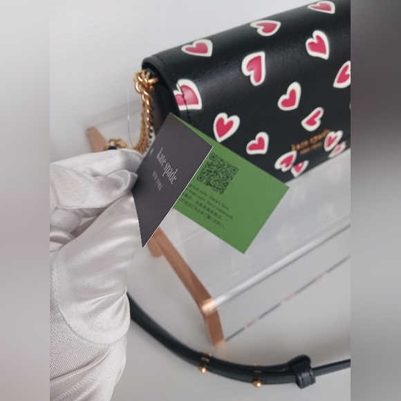 NWT Kate Spade - Morgan Stencil Hearts Embossed Crossbody Bag - Picture 4 of 14